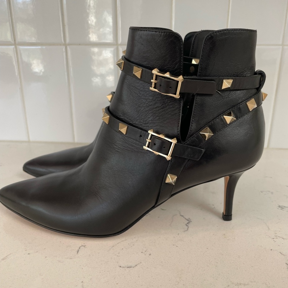 Valentino rockstud booties